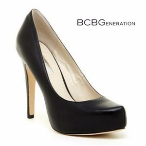 BCBGeneration PARADE Black Platform Pump
